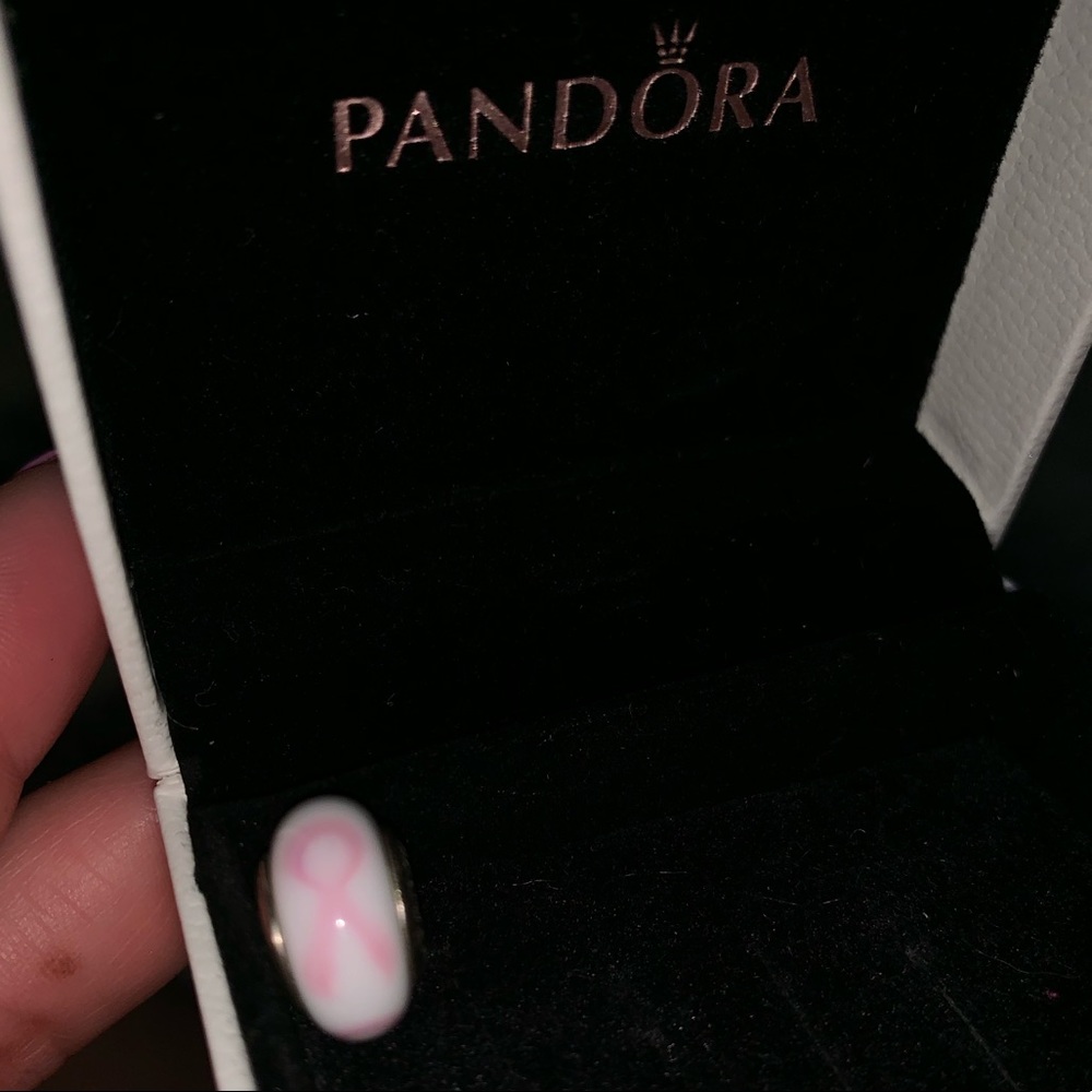 SOLD! Brand New Pandora Breast Cancer Charm